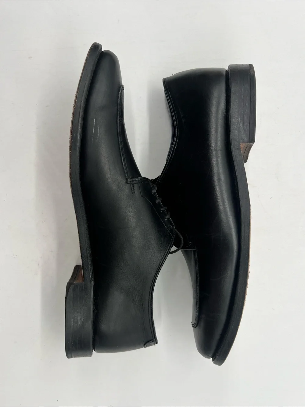 Allen Edmonds Delray Men’s 9D Black Leather Moc Split Toe Oxford Dress Shoes